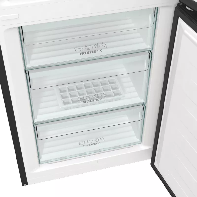 Gorenje NRK6202EBXL4 Kühl-Gefrierkombination Freistehend 331 L Schwarz