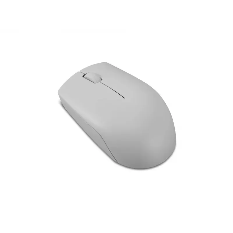 Kabellose Lenovo Compact Maus Arctic Grey — Beidhändig, RF Wireless, 1000 DPI, 3 Tasten, batteriebetrieben