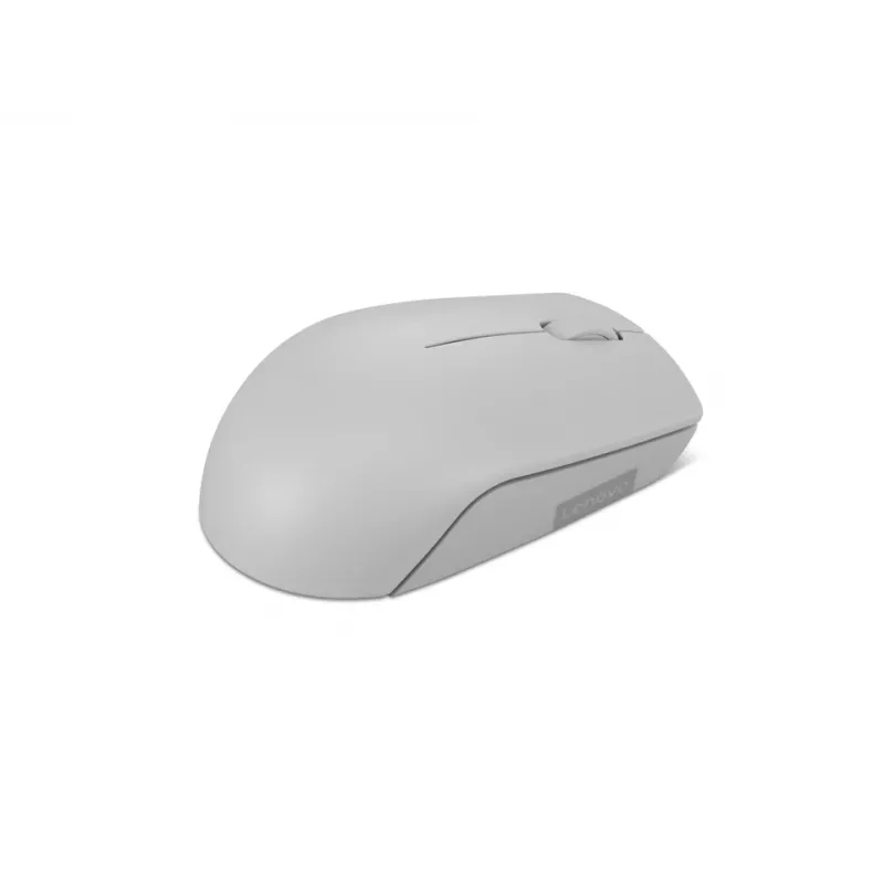 Kabellose Lenovo Compact Maus Arctic Grey — Beidhändig, RF Wireless, 1000 DPI, 3 Tasten, batteriebetrieben