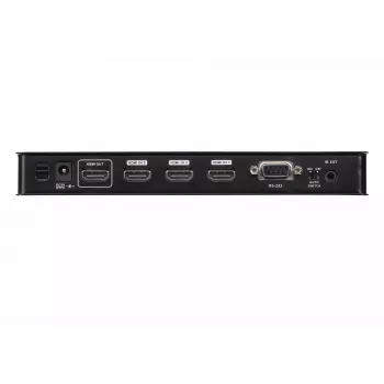 ATEN 4-Port True 4K HDMI Switch, HDMI, Metall, Schwarz, 60 Hz, 3 m, 18 Gbit/s