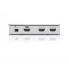 ATEN 2-Port HDMI Audio/Video-Splitter 4Kx2K, HDMI, 2x HDMI, 4096 x 2160 Pixel, Schwarz, Metall, 4K Ultra HD