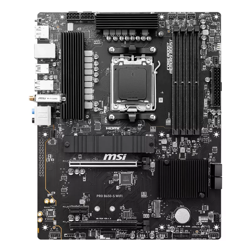 MSI PRO B650-S WIFI Motherboard AMD B650 Sockel AM5 ATX