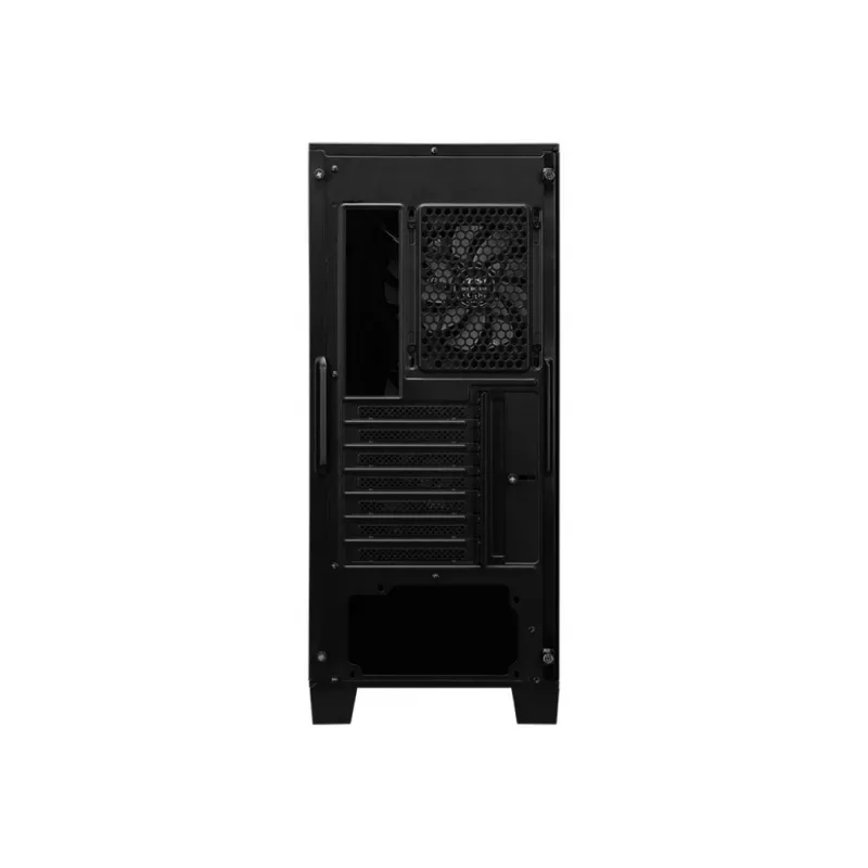 PC-Gehäuse MSI MAG FORGE 120A AIRFLOW Midi-Tower — Schwarz, Tempered Glass, Mesh, 3×120-mm-Frontlüfter, 2×120-mm-Topplüfter, ATX-Unterstützung