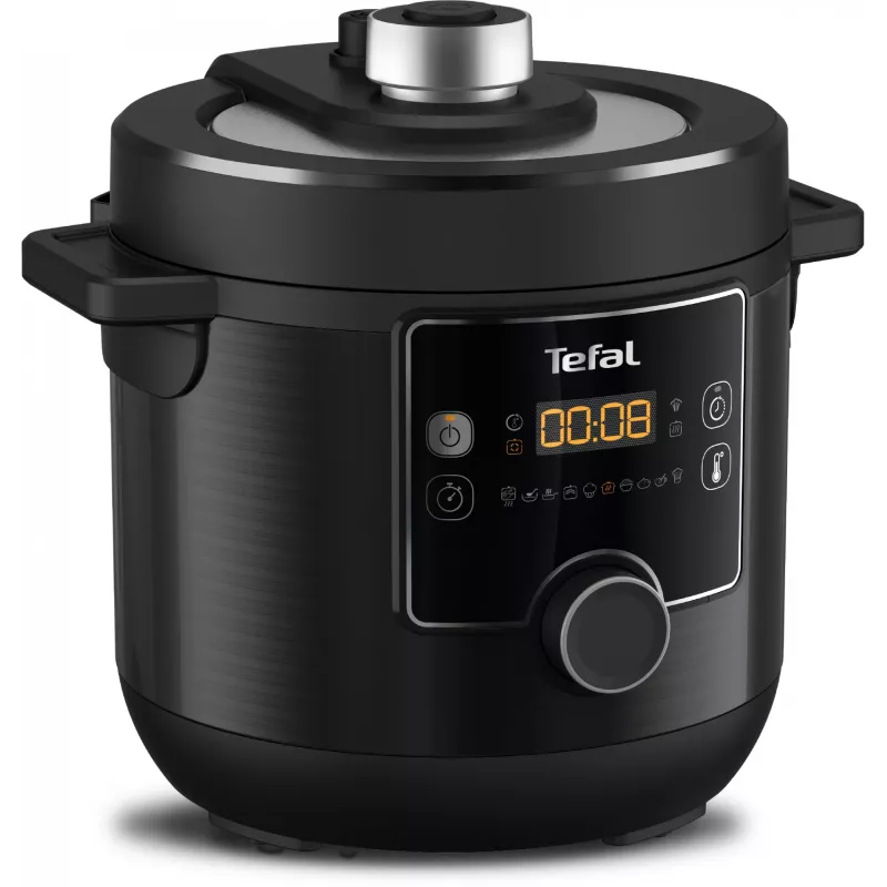 Multicooker-Dampfgarer Tefal Turbo Cuisine & Fry CY7788 — 7,6 l, 1200 W, 15 Programme, schwarz