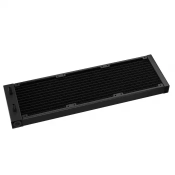 All-in-One-Wasserkühlung DeepCool LS720S Zero Dark — 3×120-mm-Lüfter, 360-mm-Radiator, 41 cm Schläuche, 6-W-Pumpe, LGA1151/AM4/AM5-Unterstützung, schwarz