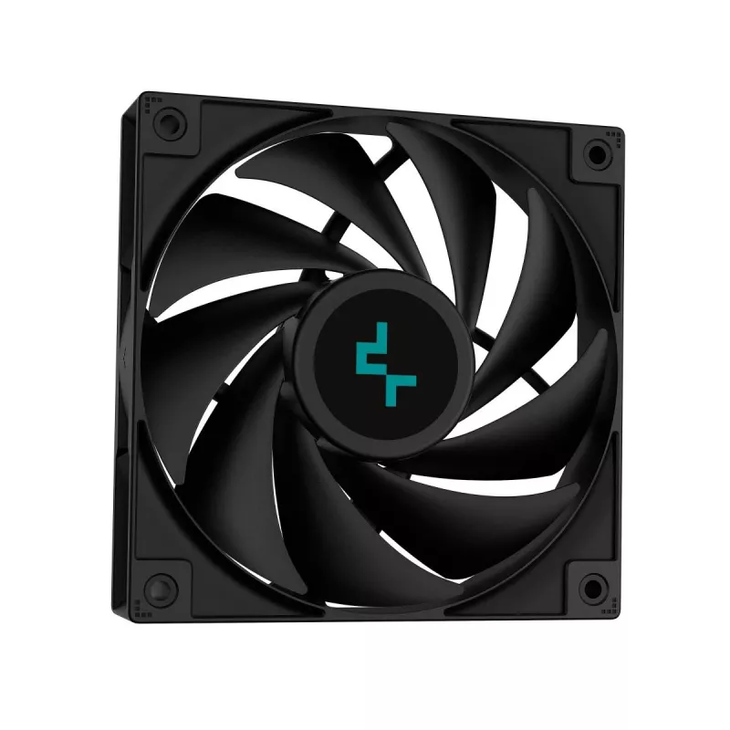 All-in-One-Wasserkühlung DeepCool LS720S Zero Dark — 3×120-mm-Lüfter, 360-mm-Radiator, 41 cm Schläuche, 6-W-Pumpe, LGA1151/AM4/AM5-Unterstützung, schwarz