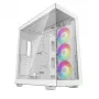PC-Gehäuse DeepCool CH780 WH Tower Weiß — Full Tower, E-ATX, gehärtetes Glas, aRGB, 48 cm GPU, 13,2 cm CPU-Kühler