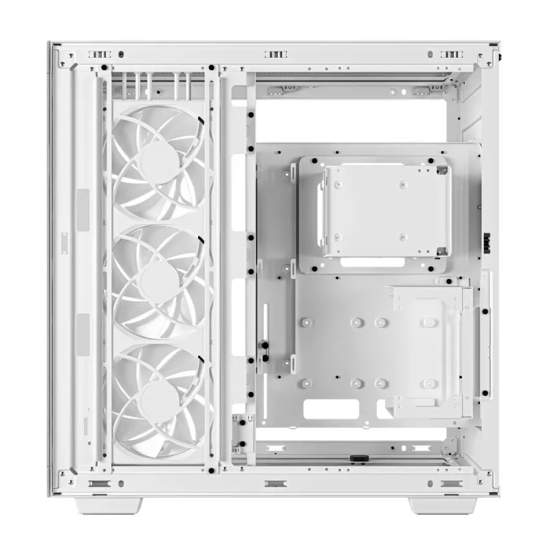 PC-Gehäuse DeepCool CH780 WH Tower Weiß — Full Tower, E-ATX, gehärtetes Glas, aRGB, 48 cm GPU, 13,2 cm CPU-Kühler