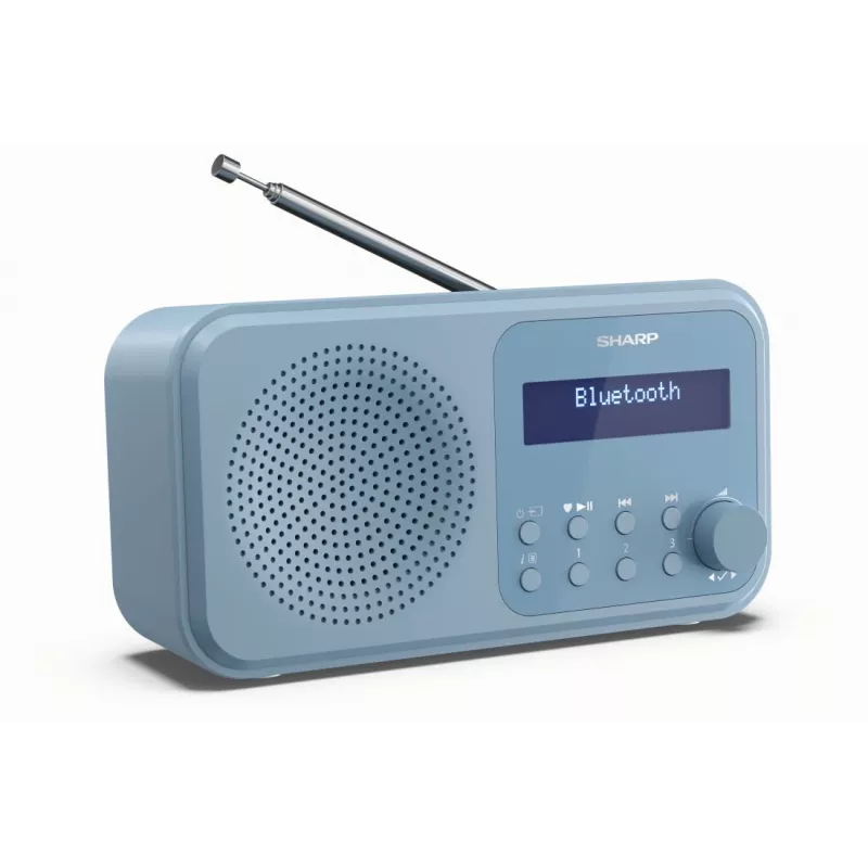 Sharp DR-P420(BL) Tokyo Tragbares Digitalradio, Tragbar, Digital, DAB, DAB+, UKW, Automatischer Suchlauf, Automatische Abstimmung, 2 W, AAC