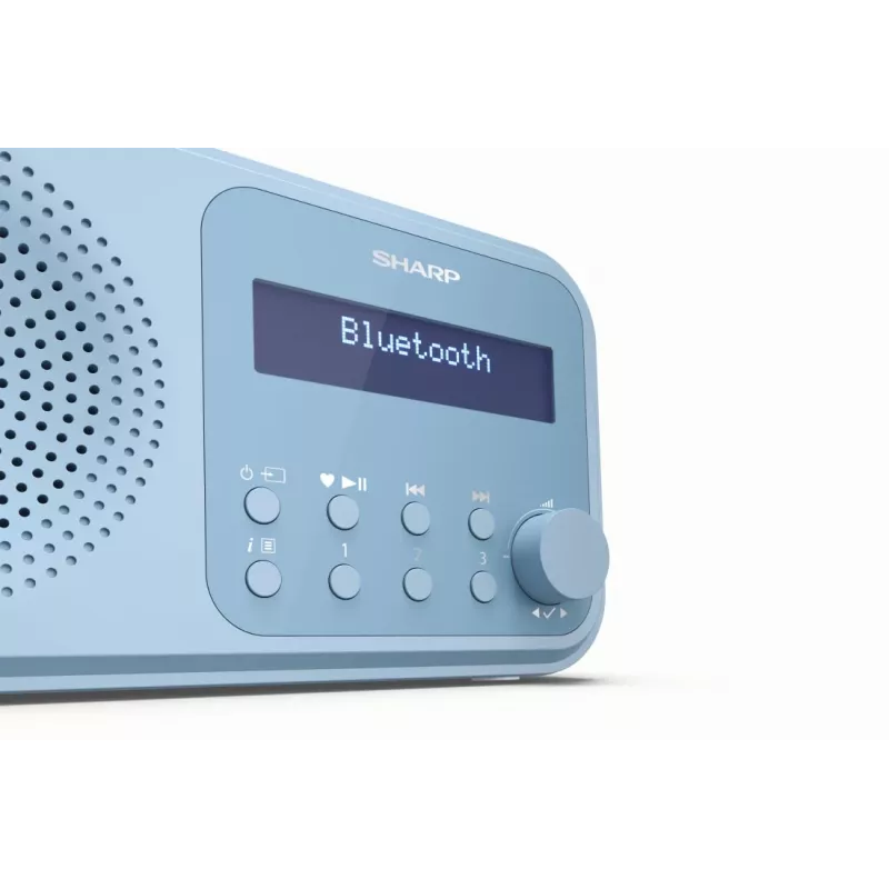 Sharp DR-P420(BL) Tokyo Tragbares Digitalradio, Tragbar, Digital, DAB, DAB+, UKW, Automatischer Suchlauf, Automatische Abstimmung, 2 W, AAC