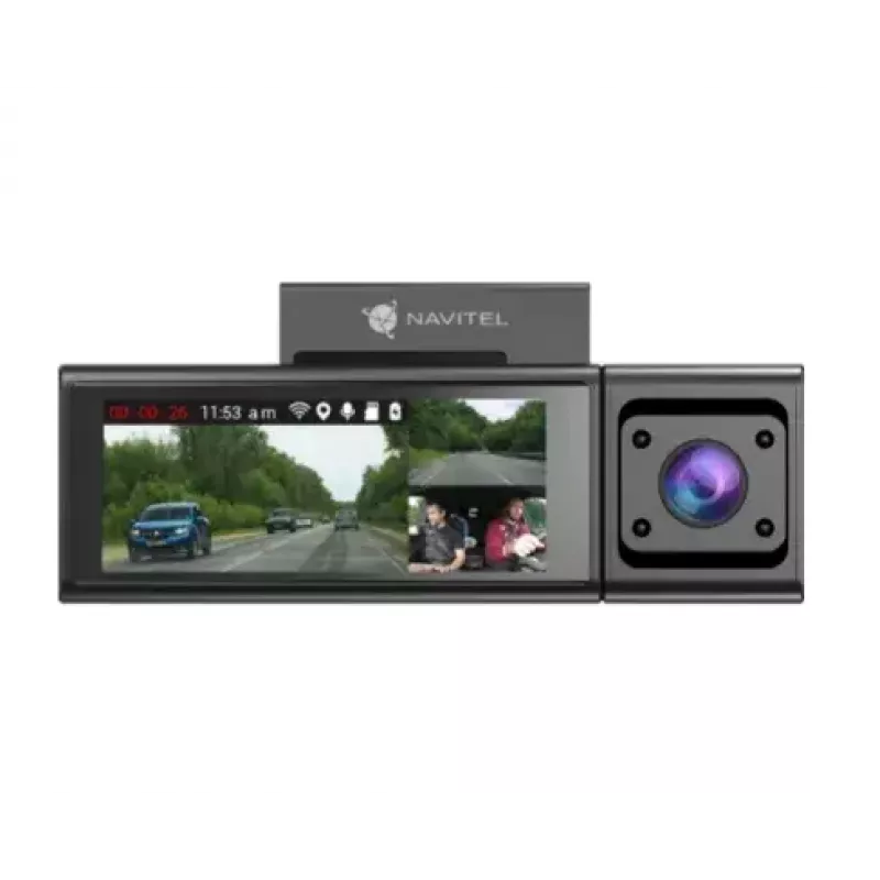 Dashcam Navitel RC3 PRO Autokamera — Full HD 1920x1080, 106° Winkel, Dual-Kamera, IPS 3,16 Zoll Display, MicroSD bis zu 128 GB, USB-Stromversorgung