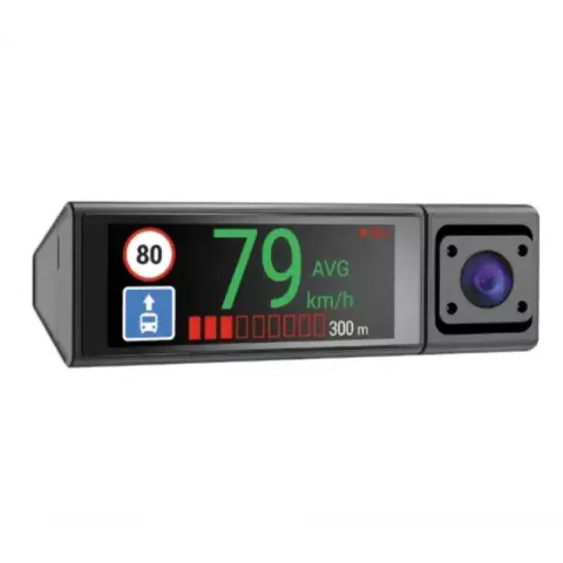 Dashcam Navitel RC3 PRO Autokamera — Full HD 1920x1080, 106° Winkel, Dual-Kamera, IPS 3,16 Zoll Display, MicroSD bis zu 128 GB, USB-Stromversorgung