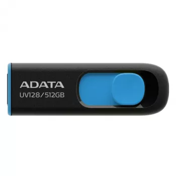 ADATA UV128 USB-Flash-Laufwerk 512 GB USB Typ-A 3.2 Gen 1 (3.1 Gen 1) Schwarz, Blau