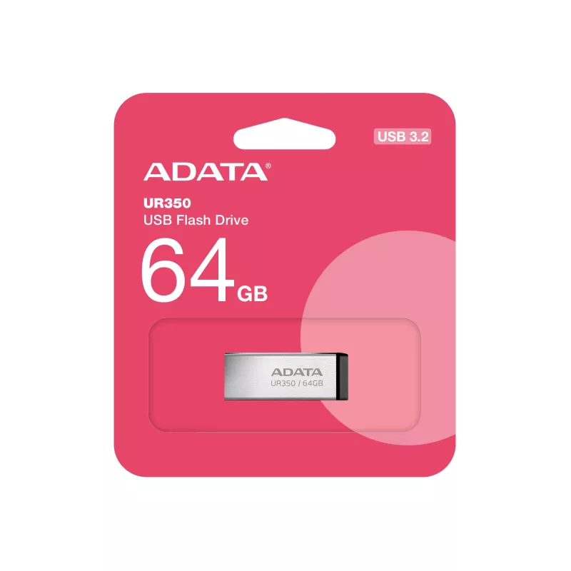 ADATA UR350 USB-Stick 64 GB USB Type-A 3.2 Gen 1 (3.1 Gen 1) Schwarz