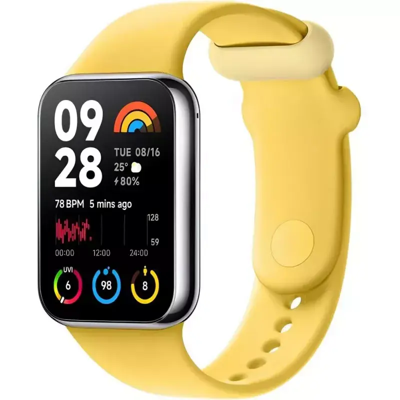 TPU-Austauscharmband für Xiaomi Smart Band 8 Pro – Zitronengelb