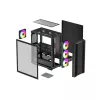 PC-Gehäuse DeepCool CC560 ARGB V2 Midi-Tower Schwarz — ATX/Micro-ATX/Mini-ITX, gehärtetes Glas, aRGB, unterstützt bis zu 370 mm GPU