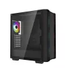 PC-Gehäuse DeepCool CC560 ARGB V2 Midi-Tower Schwarz — ATX/Micro-ATX/Mini-ITX, gehärtetes Glas, aRGB, unterstützt bis zu 370 mm GPU