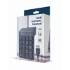 Numerischer Tastenblock GEMBIRD KPD-U-03 USB 18 Tasten Scissorswitch, 1,45 m Kabel, schwarz
