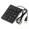 Numerischer Tastenblock GEMBIRD KPD-U-03 USB 18 Tasten Scissorswitch, 1,45 m Kabel, schwarz