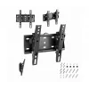 Wand-TV-Halterung Gembird WM-42T-02 für 23-Zoll–42-Zoll-TVs, neigbar -12°/+12°, VESA 75x75–200x200, 30 kg, schwarz, 5,3 cm