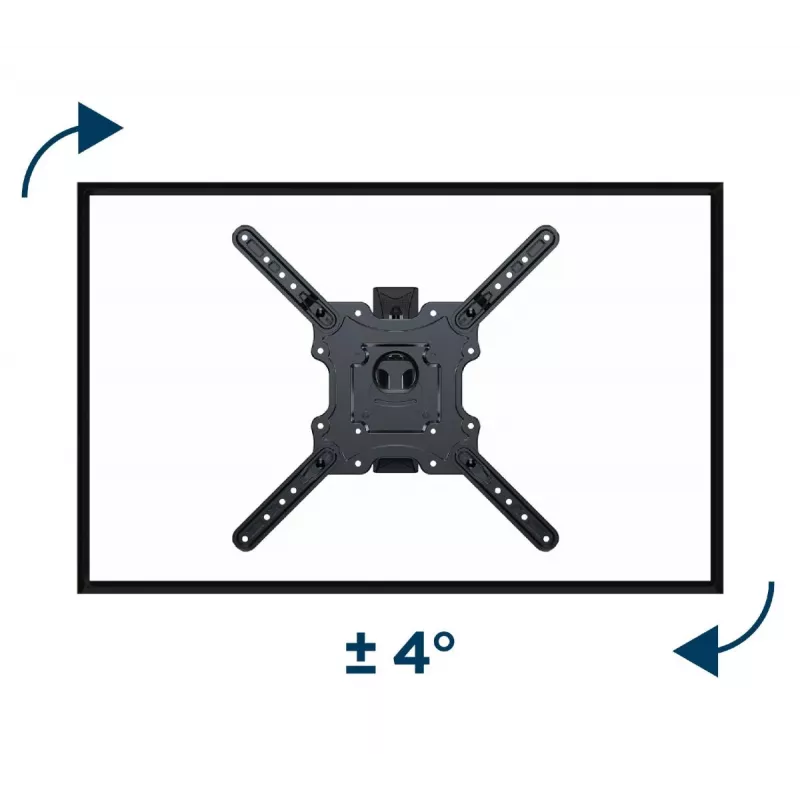 GEMBIRD Premium Vollbewegliche TV-Wandhalterung, 32 Zoll–55 Zoll, 32 kg