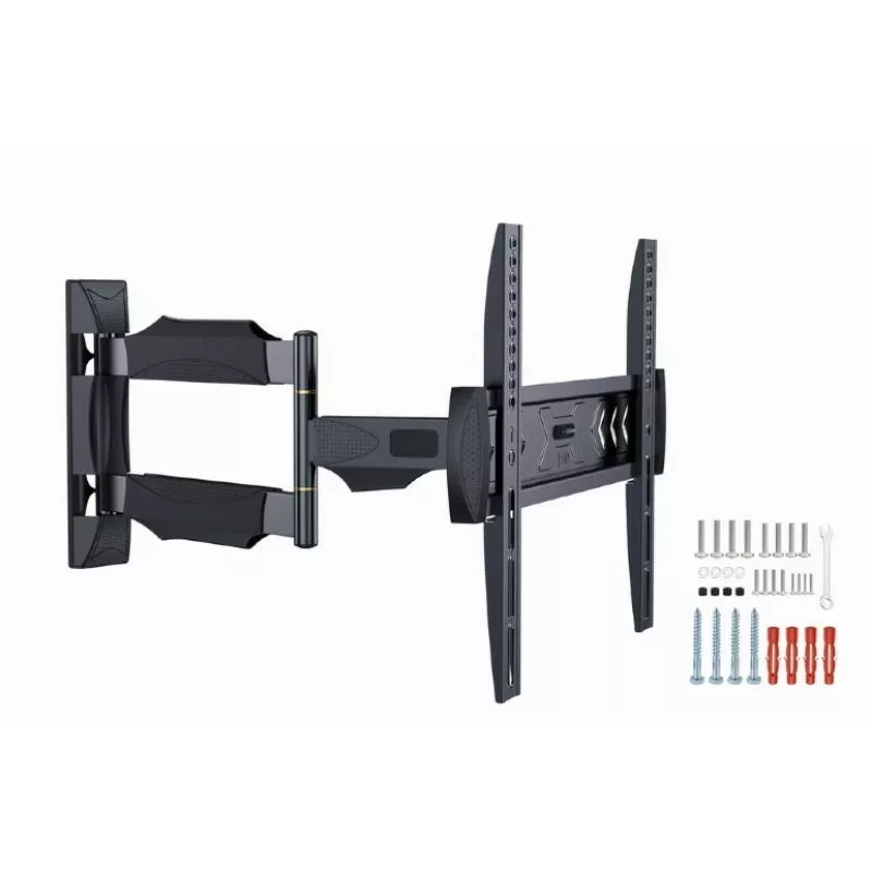 TV-Wandhalterung Gembird WM-55ST-02 für 32–55 Zoll Bildschirme, VESA 100x100–400x400, neigbar -5°–8°, 6,5–61 cm Wandabstand, 30 kg, Schwarz