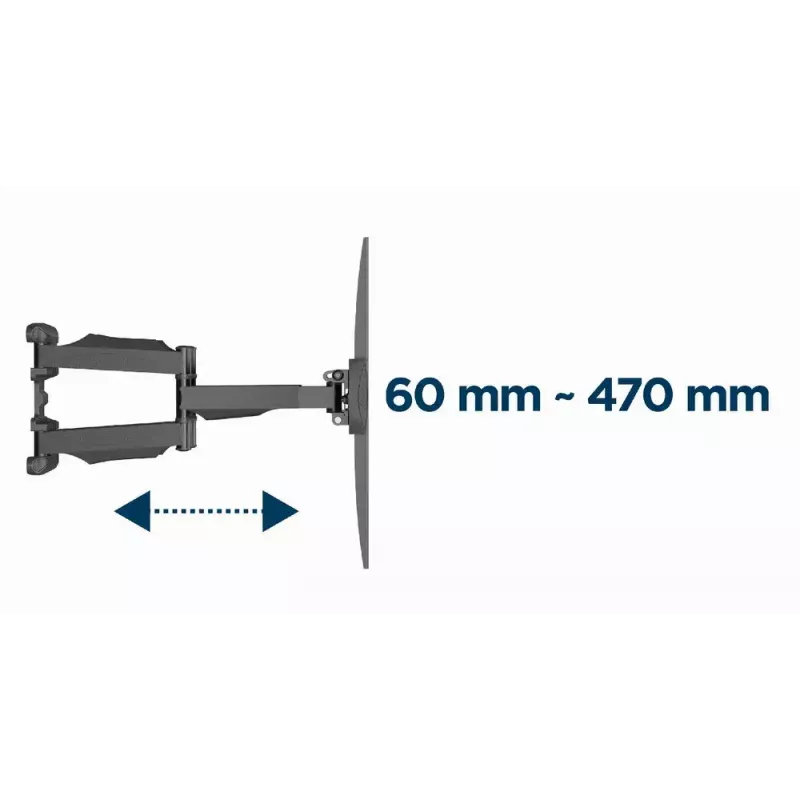 TV-Halterung Gembird WM-58ST-01 Stahl 58 Zoll 36,4 kg Tragkraft