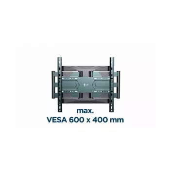 Wandhalterung für TV Gembird WM-80ST-01 Stahl für 40–80 Zoll Bildschirme, 50 kg, VESA 100×100–600×400, neig- und schwenkbar