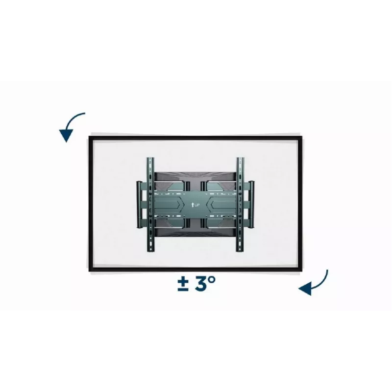 Wandhalterung für TV Gembird WM-80ST-01 Stahl für 40–80 Zoll Bildschirme, 50 kg, VESA 100×100–600×400, neig- und schwenkbar