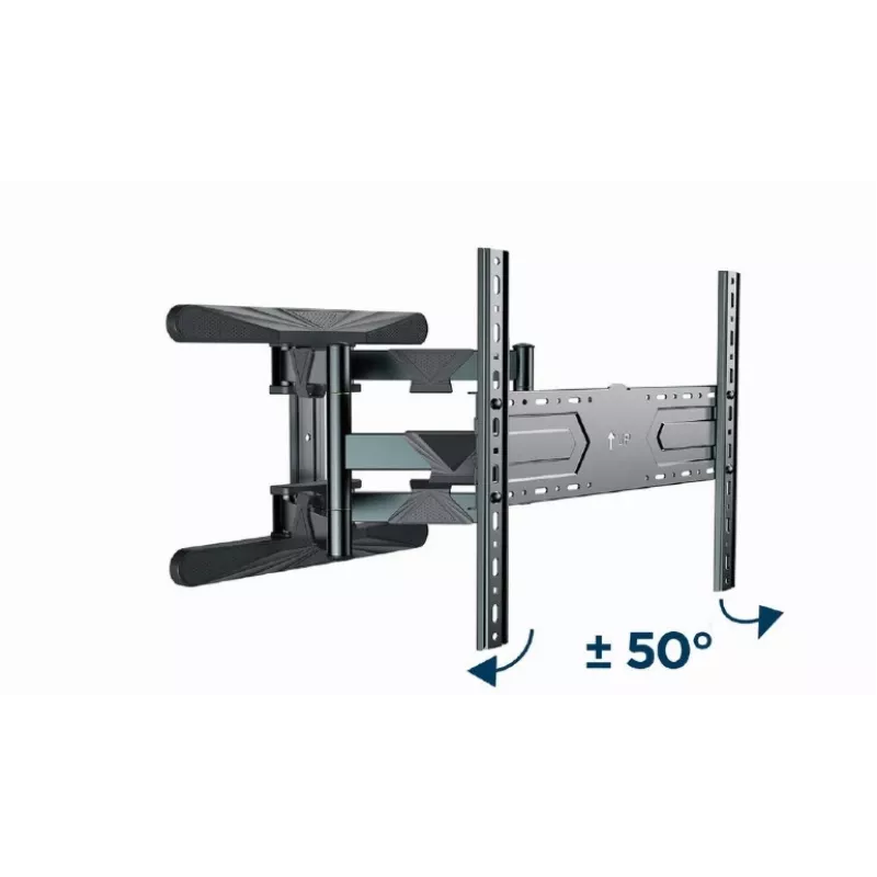 Wandhalterung für TV Gembird WM-80ST-01 Stahl für 40–80 Zoll Bildschirme, 50 kg, VESA 100×100–600×400, neig- und schwenkbar