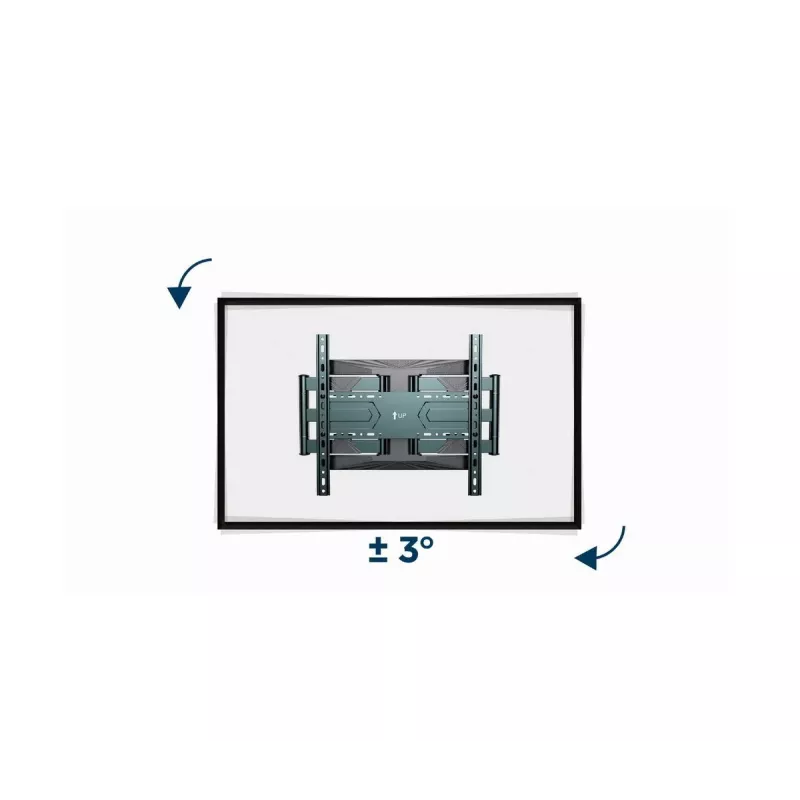 Wandhalterung für TV Gembird WM-80ST-01 Stahl für 40–80 Zoll Bildschirme, 50 kg, VESA 100×100–600×400, neig- und schwenkbar