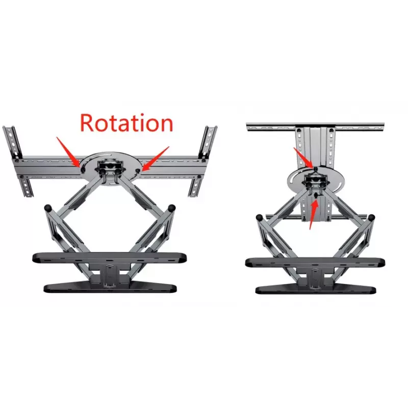 GEMBIRD Rotierende Full-Motion-TV-Wandhalterung, 40 Zoll – 80 Zoll