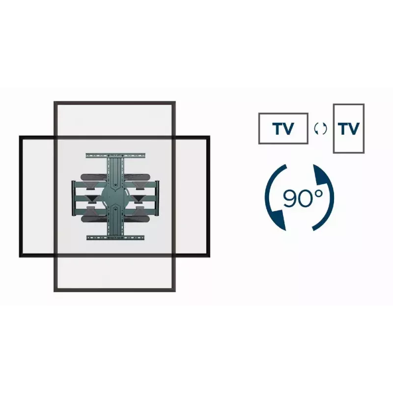 GEMBIRD Rotierende Full-Motion-TV-Wandhalterung, 40 Zoll – 80 Zoll