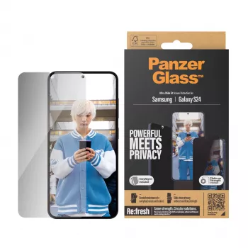 PanzerGlass ® Privacy Screen Protector Samsung Galaxy S24 | Ultra-Wide Fit w. EasyAligner