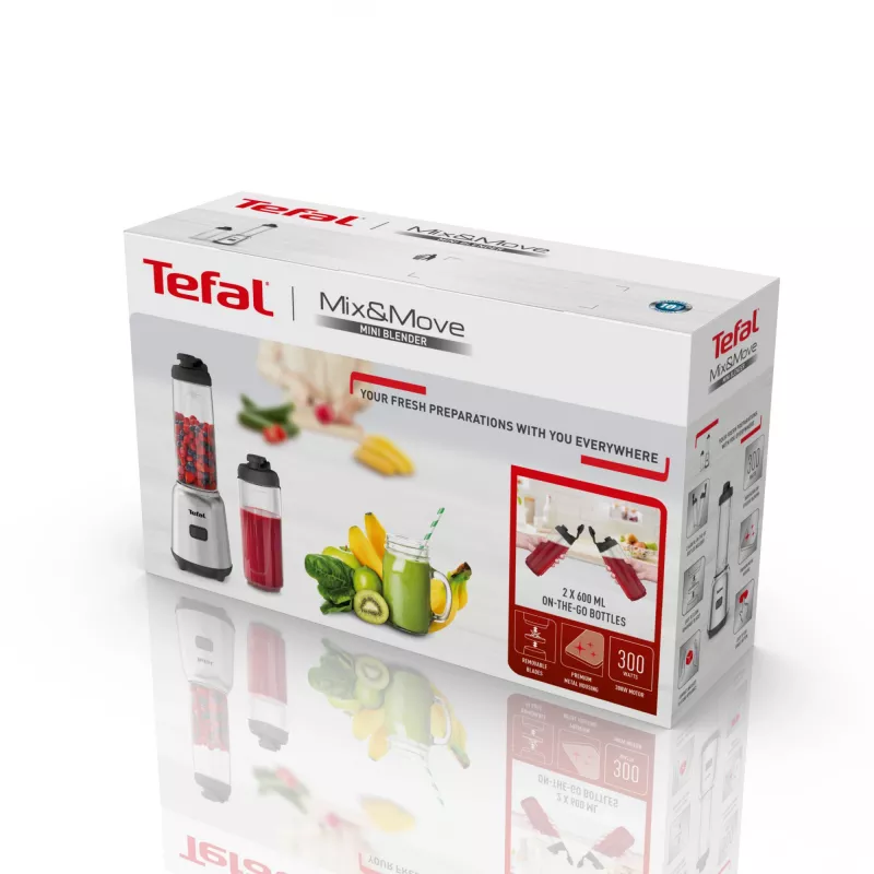 Tefal Mix&Move BL15FD 0,6 L Standmixer 300 W Edelstahl