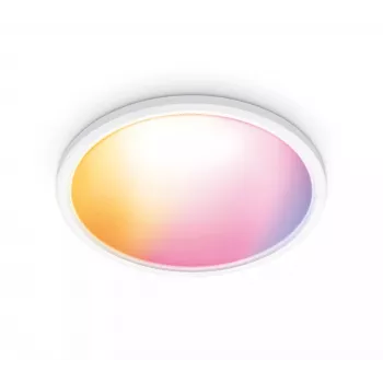 WiZ Superslim Ceiling 32 W, Intelligente Deckenleuchte, Wi-Fi/Bluetooth, Weiß, Wi-Fi 4 (802.11n), 802.11b, 802.11g, LED, Kunststoff