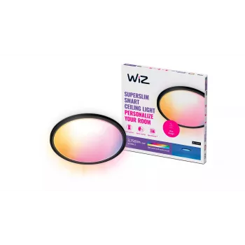 Smarte Deckenleuchte wizarding world Superslim Ceiling 32 W, schwarz, 545×545×38 mm, 220–240 V