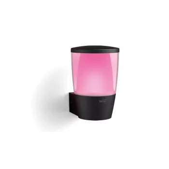 WiZ Wall Light ELPAS, Smarte Wandleuchte, Wi-Fi/Bluetooth, Schwarz, Wi-Fi 4 (802.11n), 802.11b, 802.11g, LED, Metall, Kunststoff