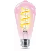 Philips Filament Clear 40 W ST64 E27, Smart Bulb, Wi-Fi/Bluetooth, Transparent, Wi-Fi 4 (802.11n), 802.11b, 802.11g, LED, E27