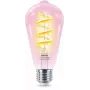 Philips Filament Clear 40 W ST64 E27, Smart Bulb, Wi-Fi/Bluetooth, Transparent, Wi-Fi 4 (802.11n), 802.11b, 802.11g, LED, E27