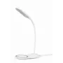 GEMBIRD Schreibtischlampe mit kabellosem Ladegerät, Weiß