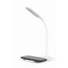 GEMBIRD Schreibtischlampe mit kabellosem Ladegerät, Weiß