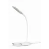 GEMBIRD Schreibtischlampe mit kabellosem Ladegerät, Weiß