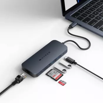 Targus HD4004GL Laptop-Dockingstation/Port-Replikator USB Type-C Blau