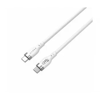 TARGUS Hyper 2m Silikon 240W USB-C-Ladekabel - Weiß