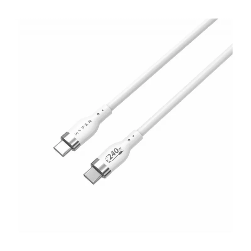 TARGUS Hyper 2m Silikon 240W USB-C-Ladekabel - Weiß
