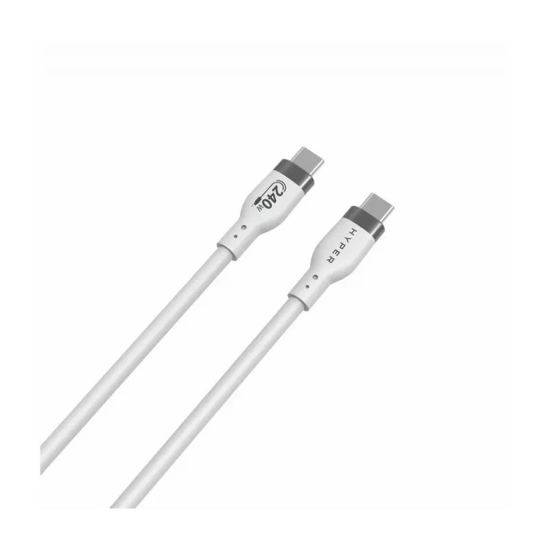 TARGUS Hyper 2m Silikon 240W USB-C-Ladekabel - Weiß