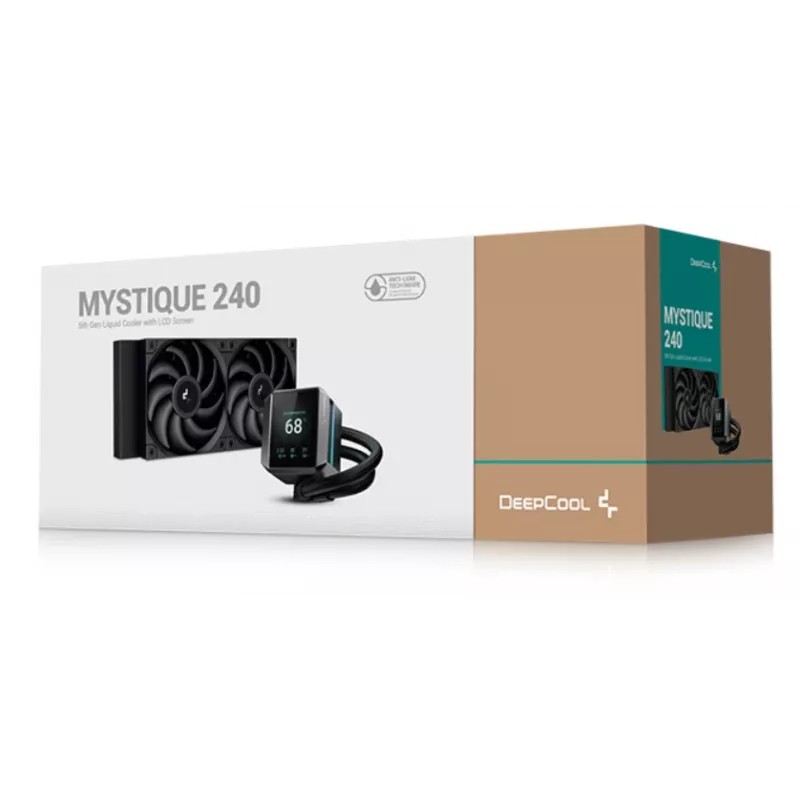 DEEPCOOL Mystique 240 Prozessor All-in-One Flüssigkeitskühler 12 cm – Schwarz