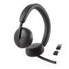 DELL Pro Wireless Headset - WL3024, Kabelgebunden & Kabellos, Telefonie/Musik, 20 - 20000 Hz, 182 g, Headset, Schwarz