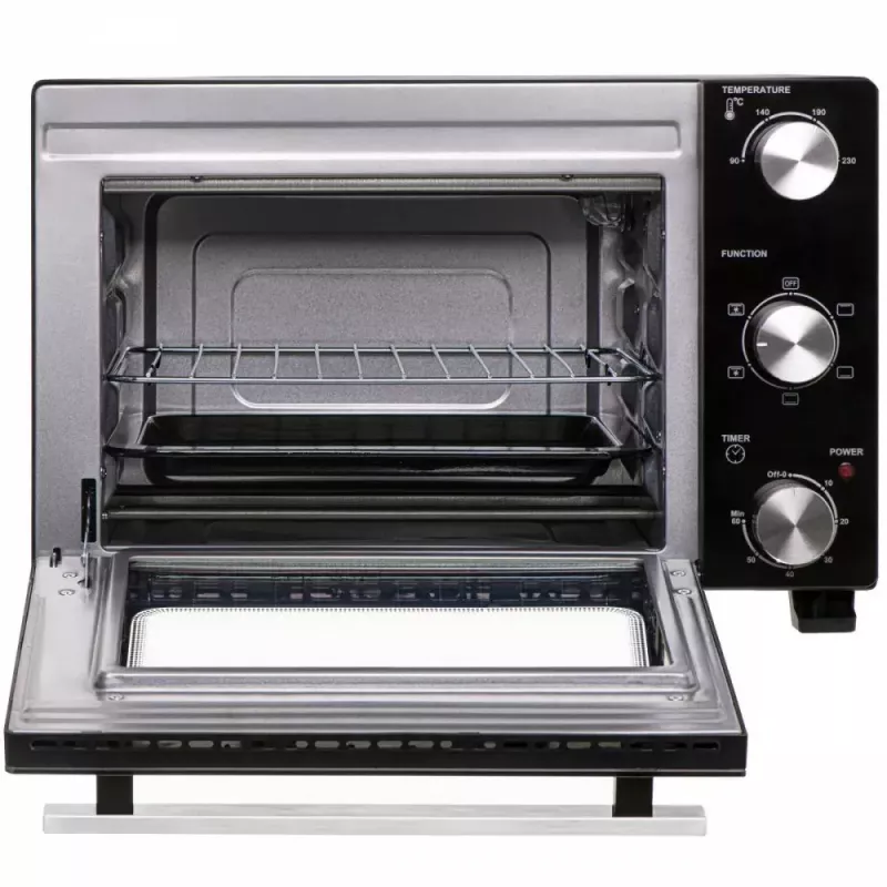 Elektrischer Tischbackofen Adler AD 6024 — kompakt, 22 l Fassungsvermögen, 1300 W, schwarz